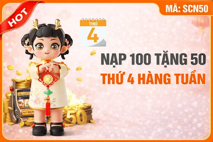 Nạp 100 tặng 50 vào thứ 4 hàng tuần